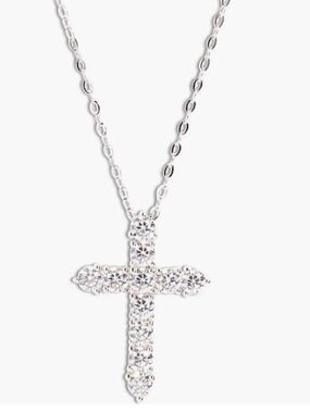 Nadri Cubic Zirconia Cross Necklace